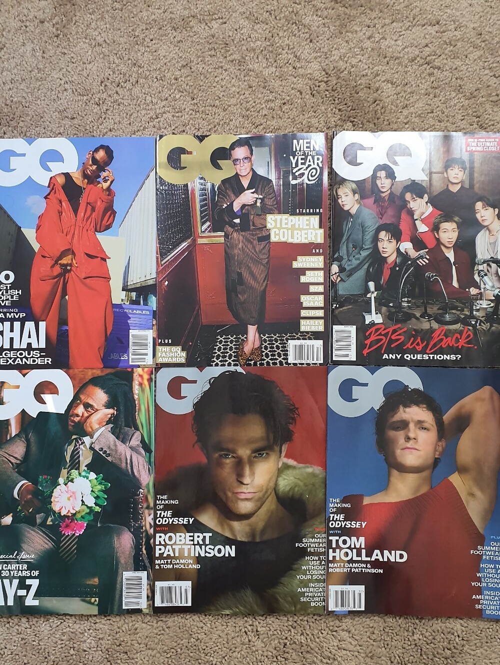 GENTLEMEN’S QUARTERLY MAGAZINE Lot Of 6 Nov 2025 To Summer 2026 Issues